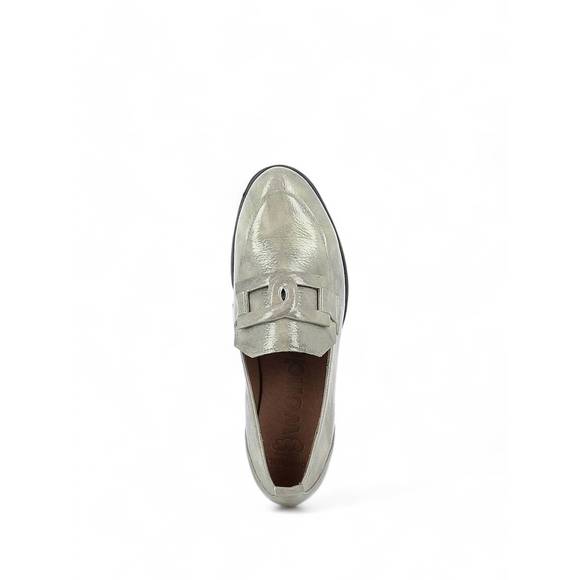 NEW WONDERS women's fly rings moccasins shoes in iris gris (light grey patent) - Picture 3 of 3